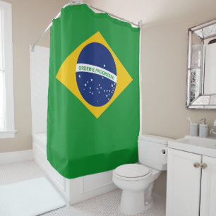 Rideaux De Douche Drapeau du Brésil Bandeira do Brasil