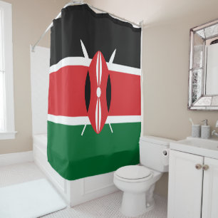 Rideaux De Douche Drapeau du Kenya