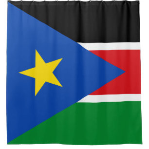 Rideaux De Douche Drapeau du Soudan du Sud (Afrique)
