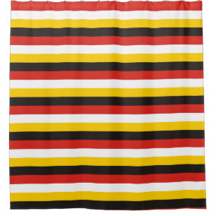 Rideaux De Douche Drapeau égyptien rayures pays symbole motif noir r