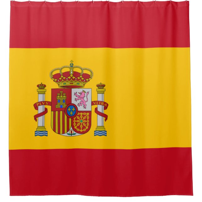 Rideaux De Douche Drapeau espagnol (Espagne) (Devant)