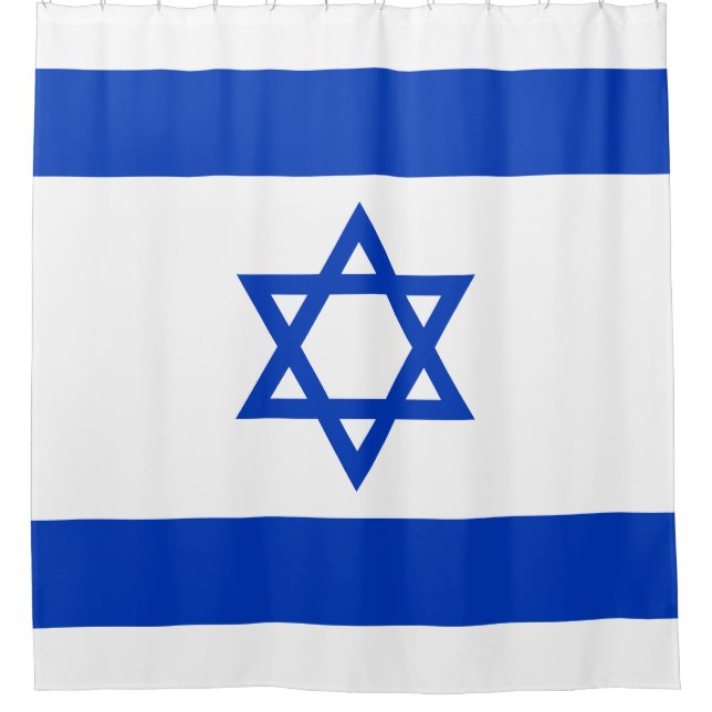 Rideaux De Douche Drapeau Israël (Devant)