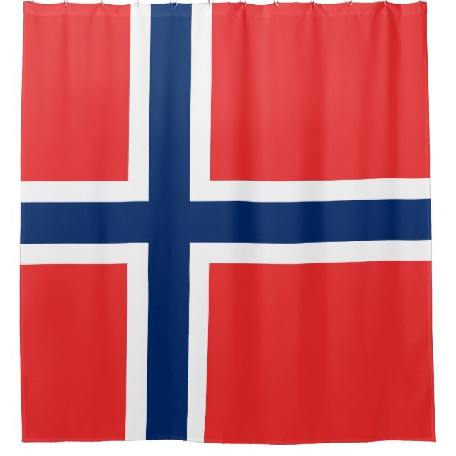 Rideaux De Douche Drapeau norvégien (Norvège) (Devant)