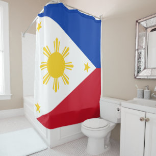 Rideaux De Douche Drapeau philippin des Philippines