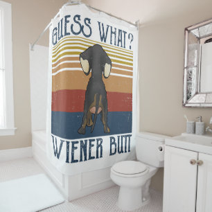 Rideaux De Douche Drôle Devinez ce Wiener Butt Cadeau Dachshund Amo
