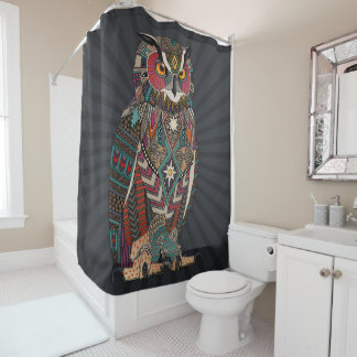 Rideaux De Douche eagle owl dark