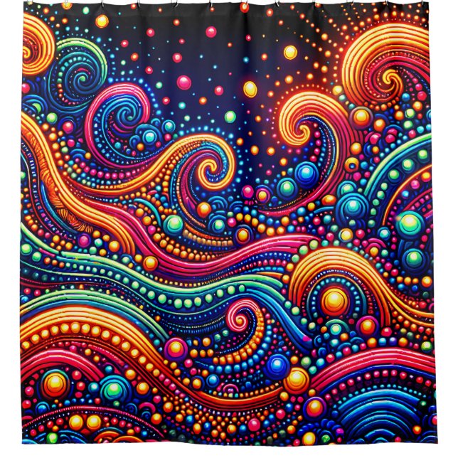 Rideaux De Douche "Éclairage rétro-onde" (Devant)