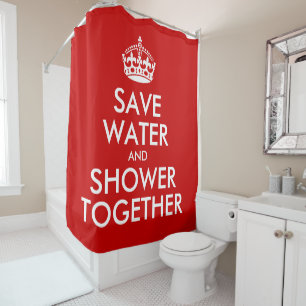 Rideaux De Douche Économisez l'eau et la douche ensemble (Conserver