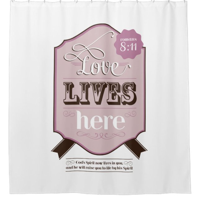 Rideaux De Douche Écriture chrétienne Bible mariage nouveau cadeau m (Devant)