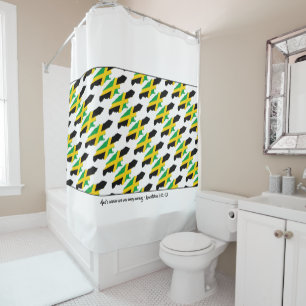 Rideaux De Douche Écriture personnalisée JAMAICA