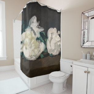 Rideaux De Douche Edouard Manet - Branche des pivoines blanches, sec