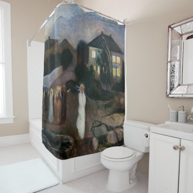Rideaux De Douche Edvard Munch - La tempête (En situation)