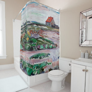 Rideaux De Douche Edvard Munch - Seashore. Paysage près de Lubeck