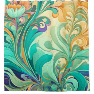 Rideaux De Douche Élégance vintage