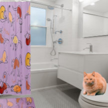 Élégant Amoureux des chats de bain