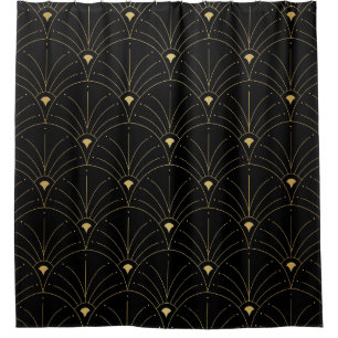 Rideaux De Douche Elegant art nouveau seamless pattern. Abstract min