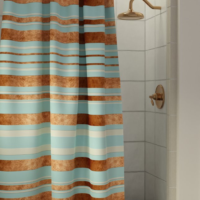 Rideaux De Douche Élégant Bleu d'oeuf de Robin de bande (Créateur téléchargé)