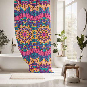 Rideaux De Douche Élégant coloré sans couture motif