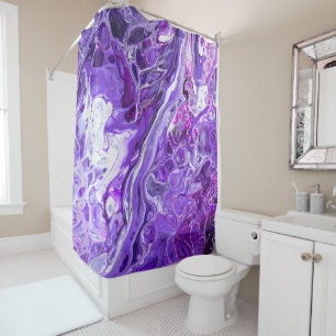 Rideaux De Douche Élégant Dentelle folle 7 - Violet Ultra Violet