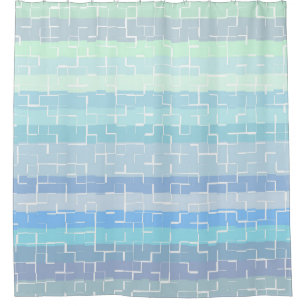Rideaux De Douche Élégant Pastel Multi-Color Abstrait Motif