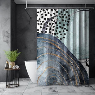 Rideaux De Douche élégante parties scintillant or boho féminin