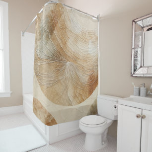Rideaux De Douche Éléments Naturels Neutres et Aériens Bohème Boho