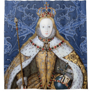 Rideaux De Douche Elizabeth Tudor, reine d'Angleterre