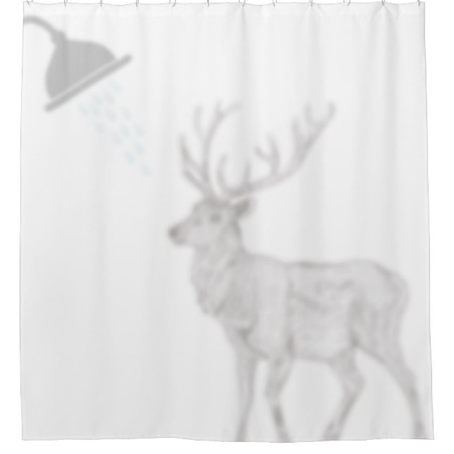 Rideaux De Douche Elk Shadow Silhouette Shadow Buddies dans Douche (Devant)