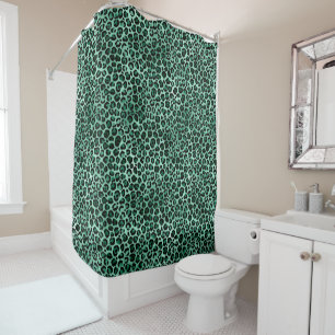 Rideaux De Douche Emerald et Gold Safari Series Design 9
