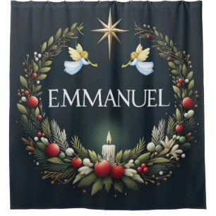 Rideaux De Douche Emmanuel Christmas angels