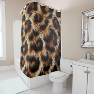 Rideaux De Douche Empreinte de léopard élégant