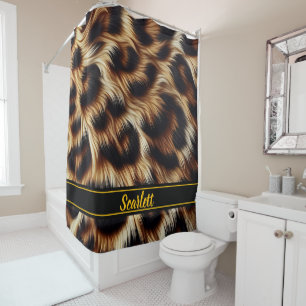 Rideaux De Douche Empreinte de léopard élégant