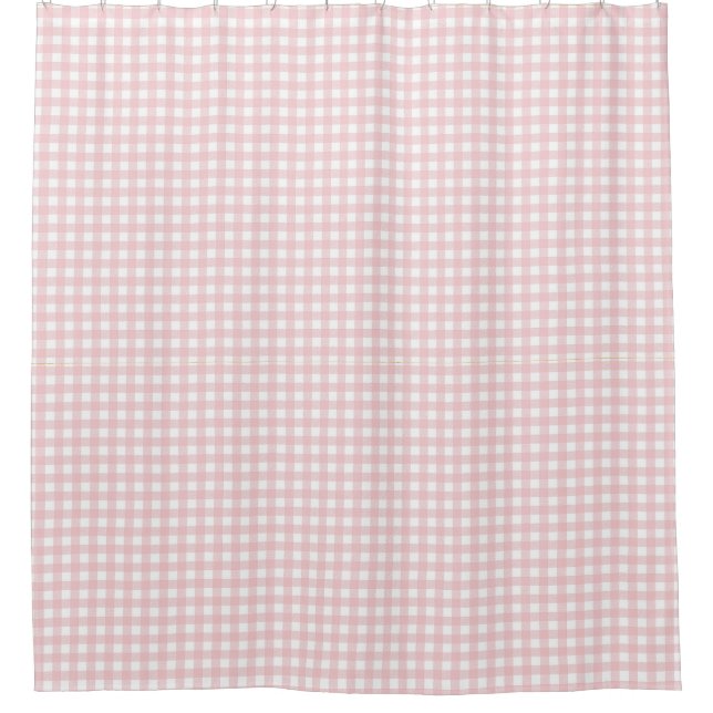 Rideaux De Douche En vichy rose (Devant)
