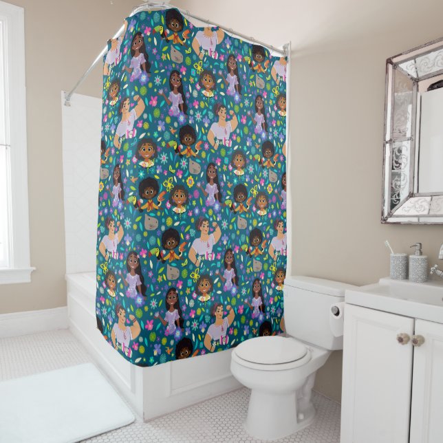 Rideaux De Douche Encanto | Floral Character Motif (En situation)