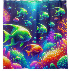 Rideaux De Douche "Enchanted Ocean Whimsy"