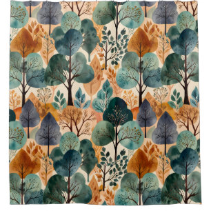 Rideaux De Douche Enchanter les arbres d'automne