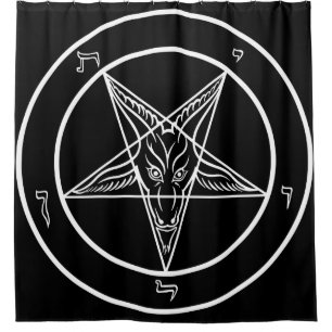 Rideaux De Douche Énorme 6' bannière de x6 Baphomet