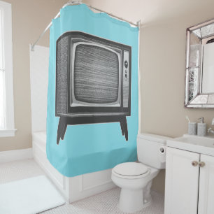 Rideaux De Douche Ensemble de télévision Pop Art Retro