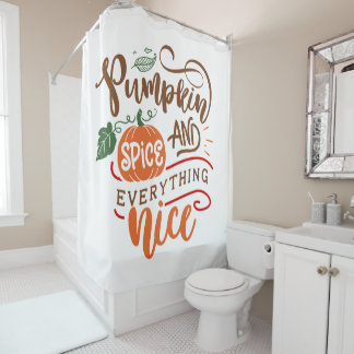 Rideaux De Douche Épices Citrouilles et tout ce qu'il faut
