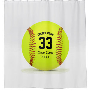 Rideaux De Douche Équipe moderne du base-ball
