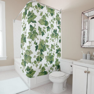 Rideaux De Douche Escalade verte couleur vive Ivy