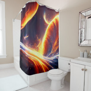 Rideaux De Douche Espace d'eau de feu