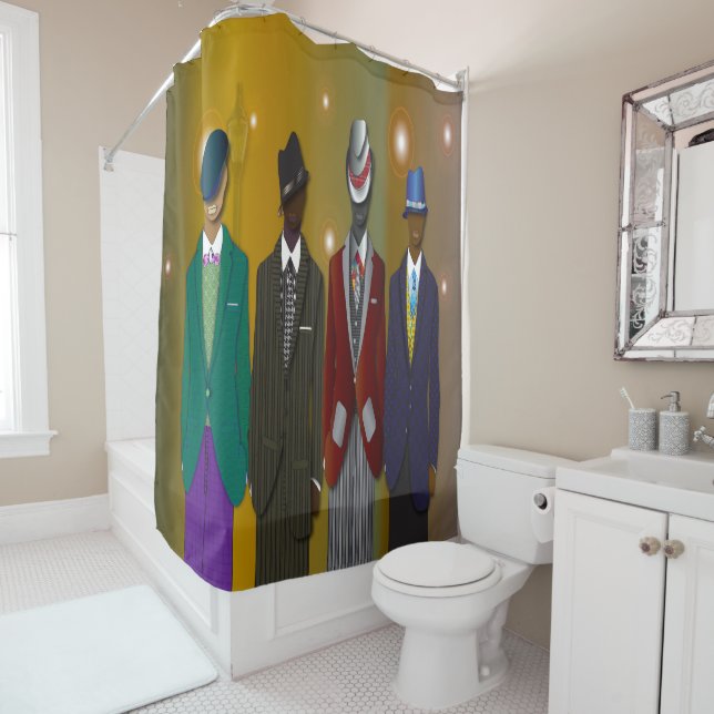 Rideaux De Douche Esquire 077 (En situation)