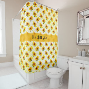 Rideaux De Douche Été Jaune Jaune Jaune Suzanne Floral Photographi