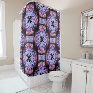 Rideaux De Douche Étoiles De Nuit Sombres....