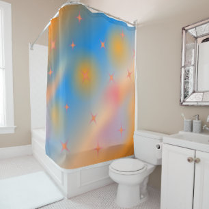 Rideaux De Douche étoiles orange