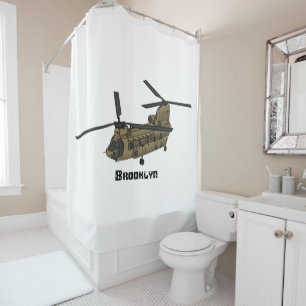 Rideaux De Douche Exemple d'hélicoptère militaire Chinook