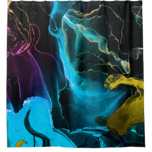 Rideaux De Douche Fantasy Background. Macro Photo Paint. Faded Aweso