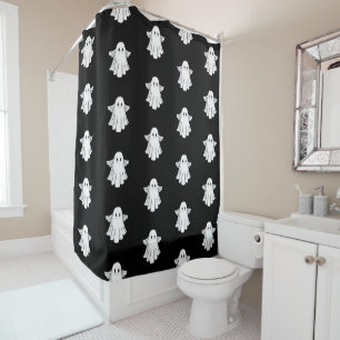 Rideaux De Douche Fantôme d'Halloween effrayant