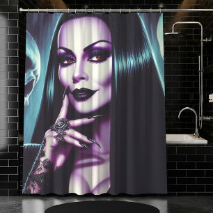 Rideaux De Douche Femme gothique vintage